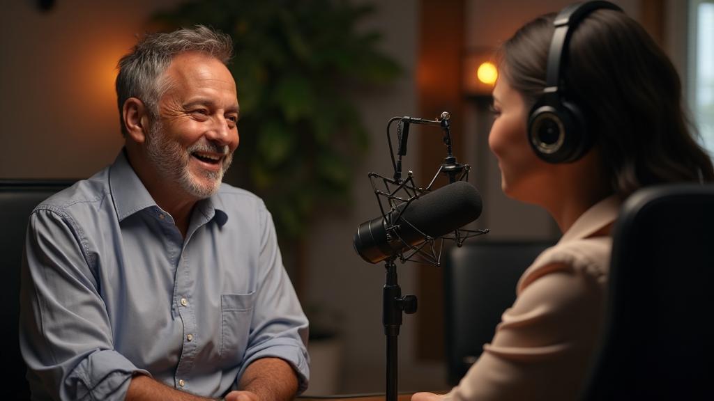 Ecosystem leader sharing expertise in a professional podcast conversation